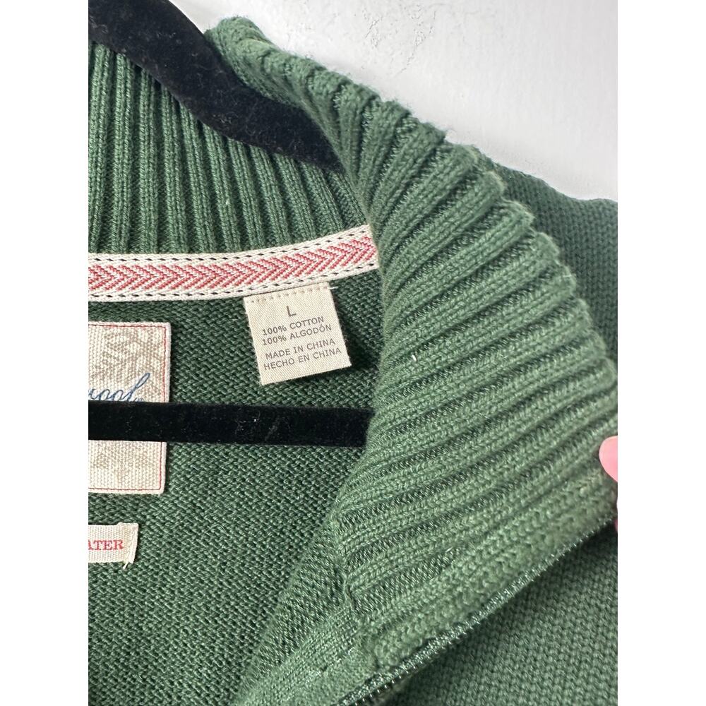 Weatherproof Vintage Men's 1/4 Zip Holiday Sweater Classic Fair Isle Size L D51 - Picture 4 of 7